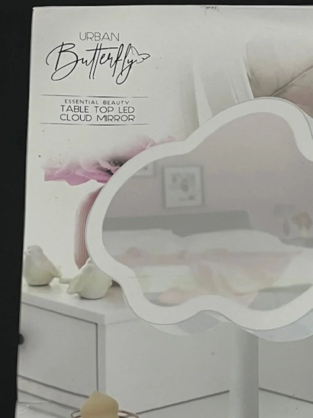 Urban Butterfly Table Top LED Cloud Mirror